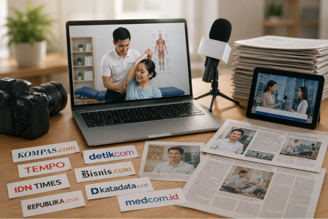Strategi Siaran Pers: Startup Kesehatan Fisiohome Tembus 15 Media Nasional dan Kompas TV